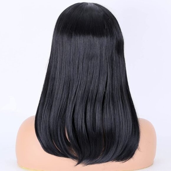 Short Bob Black Hair LACE Wigs - Picture 2 of 9